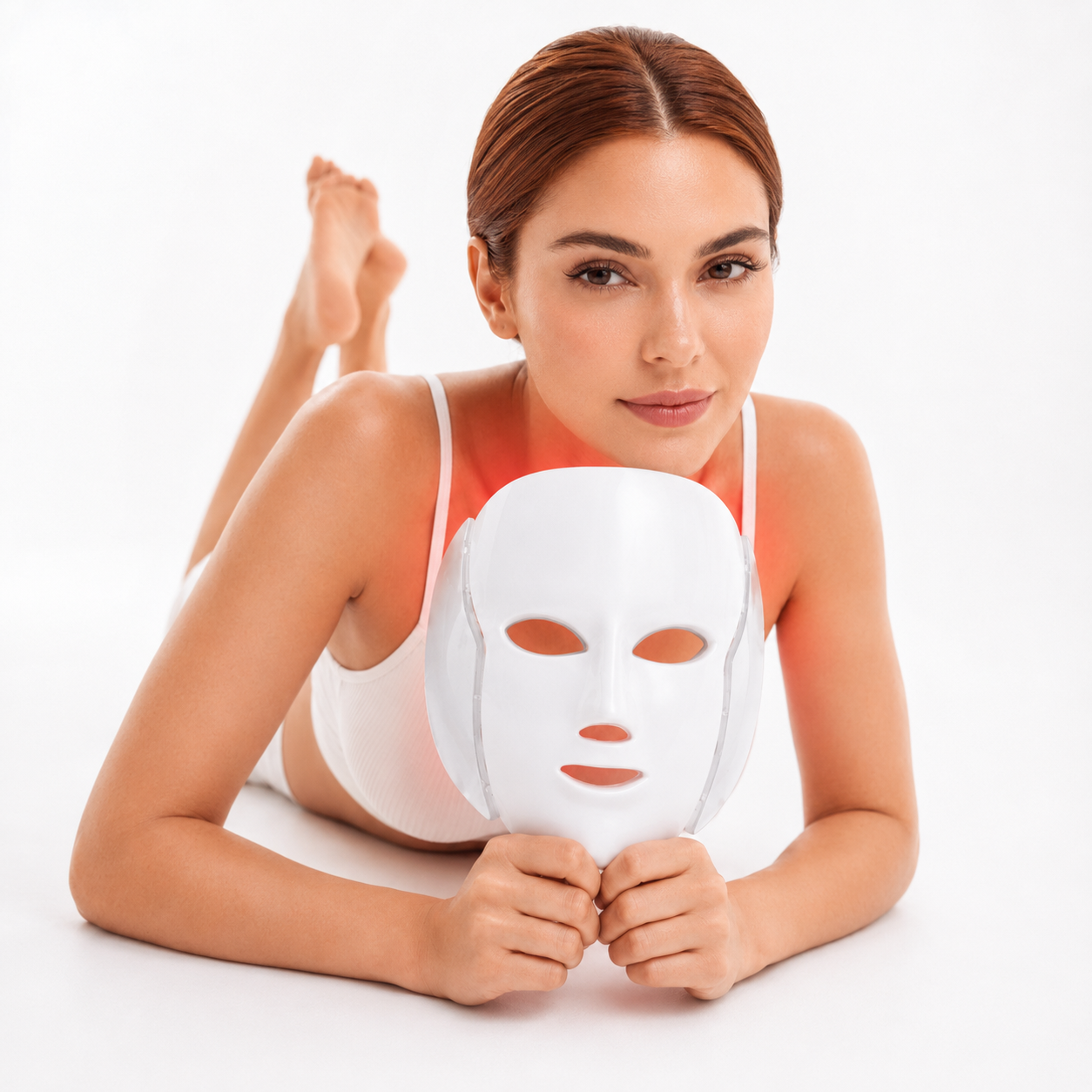 LED-Gesichtsmaske mit Rotlicht & Nahinfrarot